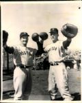 1953 Harry Agganis Haywood Sullivan Boston Red Sox "The Sporting News Collection Archives" Original Photo (Sporting News Collection Hologram/MEARS Photo LOA)