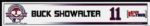 2004 Buck Showalter Texas Rangers Opening Day Locker Room Nameplate