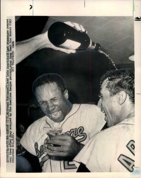 1956-75 Frank Robinson Cincinnati Reds Baltimore Orioles "The Chicago Sun-Times Collection Archives" Original Photos (Chicago Sun-Times Hologram/MEARS Photo LOA) - Lot of 9