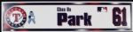 2004 Chan Ho Park Texas Rangers Fathers Day Locker Room Nameplate 