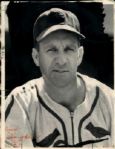 1938-48 Enos Slaughter St. Louis Cardinals The Sporting News Collection Archives Original Photos (Sporting News Collection Hologram/MEARS Photo LOA) - Lot of 2