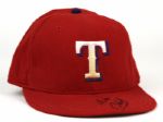 1995-96 Will Clark Game Worn and Signed Texas Rangers Authentic Cap - JSA