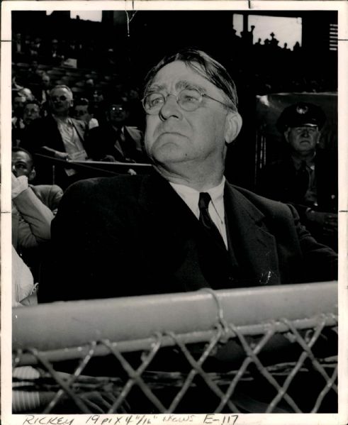 1950 Branch Rickey Brooklyn Dodgers "The Sporting News Collection Archives" Original 8" x 10" Photo (Sporting News Collection Hologram/MEARS Photo LOA)