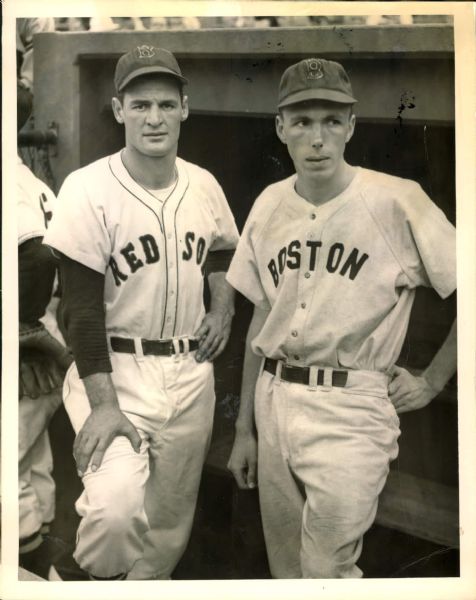1947 George Haas Walter Dropo Boston Red Sox "The Sporting News Collection Archives" Original Photo (Sporting News Collection Hologram/MEARS Photo LOA)