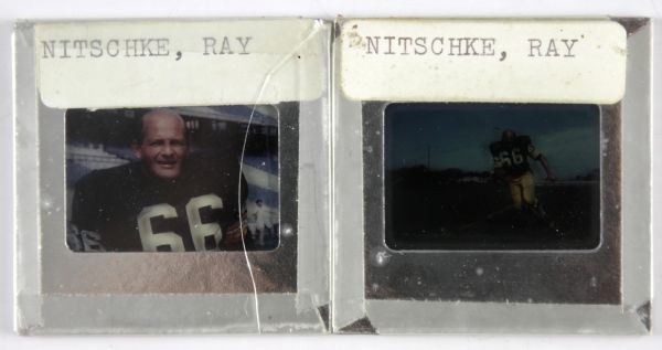 1960s Ray Nitschke Green Bay Packers Negative - Lot of 2 