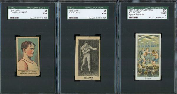 1920s Boxing Cards (3) SGC