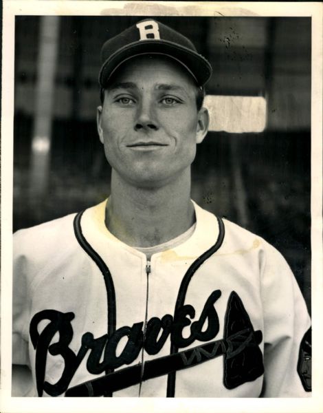1946 Carden Gillenwater Boston Braves "The Sporting News Collection Archives" Original 7" x 9" Photo (Sporting News Collection Hologram/MEARS Photo LOA)