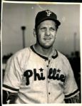 1948-49 circa Bert Haas Philadelphia Phillies "The Sporting News Collection Archives" Original 8" x 10" Photo (Sporting News Collection Hologram/MEARS Photo LOA)