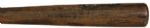 1921-26 Rare Cleveland Indians Block Letter Team Professional Model Side Written Game Used Bat (MEARS Auction LOA)