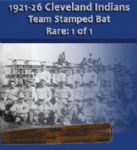 1921-26 Rare Cleveland Indians Block Letter Team Professional Model Side Written Game Used Bat (MEARS Auction LOA)