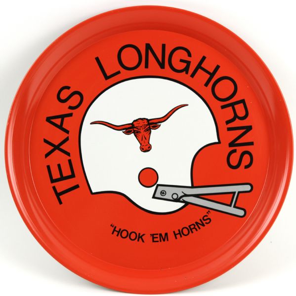 Vintage Texas Longhorns Football Metal Tray