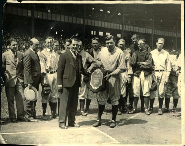 1930s Babe Ruth New York Yankees "The Sporting News Collection Archives" Original Photo (Sporting News Collection Hologram/MEARS Photo LOA)