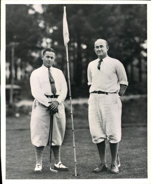 1930 Ty Cobb Bobby Jones "The Sporting News Collection Archives" Original Photo (Sporting News Collection Hologram/MEARS Photo LOA)