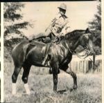 1941 Seabiscuit Racehorse "The Sporting News Collection Archives" Original 7" x 7" Photo (Sporting News Collection Hologram/MEARS Photo LOA)