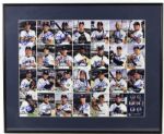 2001 Seattle Mariners Team Signed Card Sheet With Ichiro Suzuki Rookie Autograph w/ Edgar Martinez Jay Buhner - JSA 