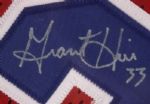 1990s Grant Hill Detroit Pistons Signed Authentic Jersey Display 28 1/2 x 38 1/2 - JSA 