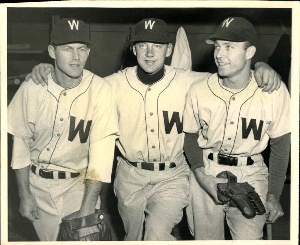 1949 Ed Stewart Joe Kuhel Carden Gillenwater Washington Senators "The Sporting News Collection Archives" Original Photo (Sporting News Collection Hologram/MEARS Photo LOA)