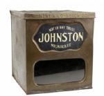 1940/50s Ultra Rare Johnston Cookies Table Top Display Box with Painted Glass Advertisement & Lot of 18 Milwaukee Braves Johnston's Cookies Cards