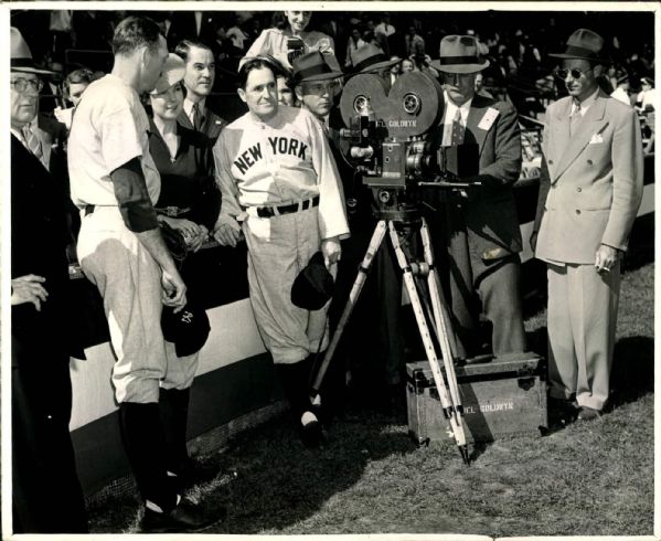 1930s circa Billy Dickey Joe McCarthy Mrs. Lou Gehrig New York Yankees "TSN Collection Archives" Original 8" x 10" Photo (Sporting News Collection Hologram/MEARS Photo LOA)