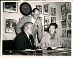 1955-58 Ted Williams Joe Cronin Boston Red Sox "The Sporting News Collection Archives" Original Photos (Sporting News Collection Hologram/MEARS Photo LOA) - Lot of 2