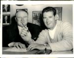 1955-58 Ted Williams Joe Cronin Boston Red Sox The Sporting News Collection Archives Original Photos (Sporting News Collection Hologram/MEARS Photo LOA) - Lot of 2