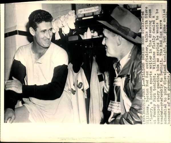 1953 Ted Williams Boston Red Sox "The Sporting News Collection Archives" Original Photo (Sporting News Collection Hologram/MEARS Photo LOA)