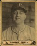 1940 Frankie Frisch Pittsburgh Pirates Play Ball Card # 167