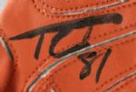 2010 Terrell Owens Signed Game Worn Cincinnati Bengals Gloves (MEARS Auction LOA)
