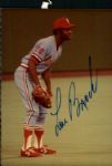 1970s Lou Brock St. Louis Cardinals Signed 3 1/2" x 5" Photo - JSA 