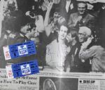 1981 John McEnroe Signed Davis Cup Newspaper Article & Ticket Early Career Signature - JSA 