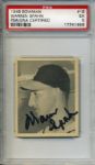 1948 Bowman #18 Warren Spahn Boston Braves Signed Rookie Card - PSA EX 5 (PSA/DNA Certified)
