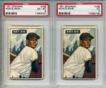 1951 Bowman #198 Monte Irvin New York Giants Rookie Card - Lot of 2 - PSA 5 & 6
