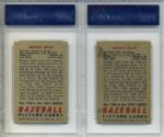 1951 Bowman #198 Monte Irvin New York Giants Rookie Card - Lot of 2 - PSA 5 & 6