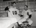 1957 Sherm Lollar Billy Pierce Chicago White Sox "Chicago Sun-Times" Original 4" x 5" B & W Negative (Chicago Sun-Times Archives/MEARS Photo LOA)