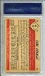 1953 Bowman Color #12 Carl Erskine Brooklyn Dodgers - PSA EX-MT 8 
