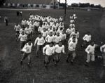 1946 Notre Dame Football Practice "Chicago Sun-Times" Original 4" x 5" B & W Negatives (Chicago Sun-Times Archives/MEARS Photo LOA) - Lot of 12