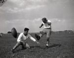 1946 Notre Dame Football Practice Chicago Sun-Times Original 4 x 5 B & W Negatives (Chicago Sun-Times Archives/MEARS Photo LOA) - Lot of 12
