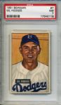 1951 Bowman #7 Gil Hodges Brooklyn Dodgers - PSA NM 7 