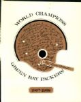 1967-68 High Grade Green Bay Packers World Champions Socka Tumee 8 3/4" x 10 1/2" Regional Print Complete Set - Lot of 4