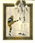 1967-68 High Grade Green Bay Packers World Champions Socka Tumee 8 3/4 x 10 1/2 Regional Print Complete Set - Lot of 4
