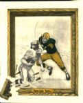 1967-68 High Grade Green Bay Packers World Champions Socka Tumee 8 3/4 x 10 1/2 Regional Print Complete Set - Lot of 4