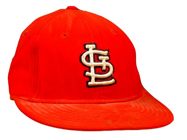 1966-72 Dal Maxvill #27 St. Louis Cardinals Game Worn Cap (MEARS LOA)