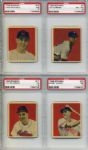1949 Bowman Card - Lot of 29 All PSA Graded w/Lou Boudreau Bobby Doerr Eddie Yost Robin Roberts 