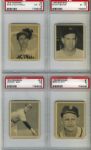 1948 Bowman Baseball Card - Lot of 10 With Bob Elliott Phil Rizzuto Enos Slaughter PSA