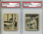 1948 Bowman Baseball Card - Lot of 10 With Bob Elliott Phil Rizzuto Enos Slaughter PSA