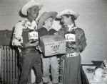 1956 Gene Autry Gail Davis Milk Show and Rodeo "The Chicago Sun-Times" Original 4" x 5" B & W Negatives (Chicago Sun-Times Hologram/MEARS Photo LOA) - Lot of 3