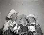 1956 Gene Autry Gail Davis Milk Show and Rodeo The Chicago Sun-Times Original 4 x 5 B & W Negatives (Chicago Sun-Times Hologram/MEARS Photo LOA) - Lot of 3