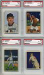 1949-51 Bowman Card - Lot of 22 - All PSA Graded w/ Phil Rizzuto Casey Stengel Warren Spahn