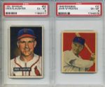 1949-51 Bowman Card - Lot of 22 - All PSA Graded w/ Phil Rizzuto Casey Stengel Warren Spahn