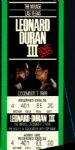 1989 Sugar Ray Leonard vs. Roberto Duran Fight Ticket